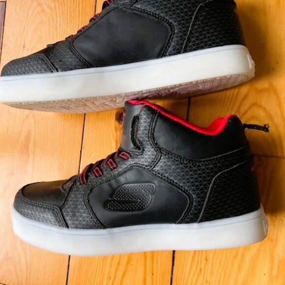 Skechers Energy Lights Hightop Leather Shoes - EUC - Picture 5 of 15